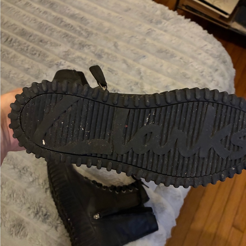 Clarks Black Combat Boots